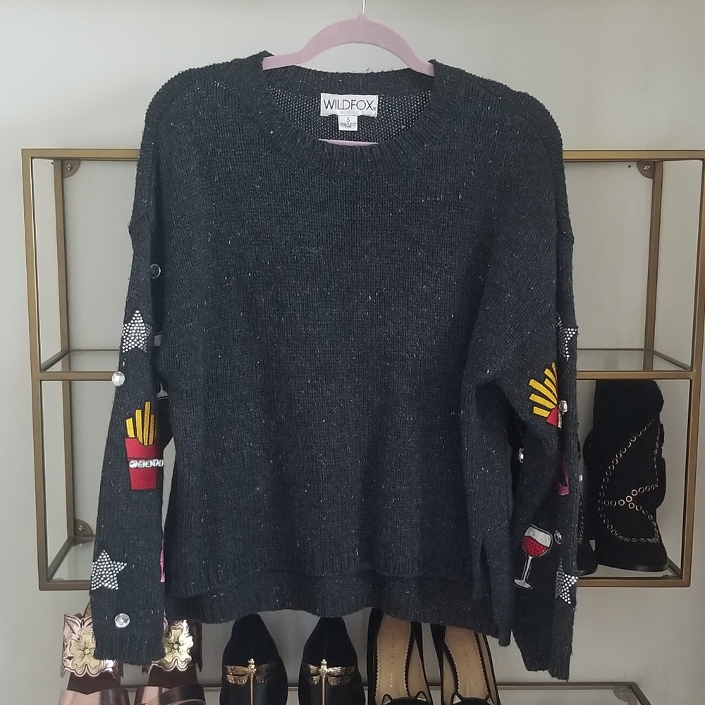 Wildfox embellished sweater